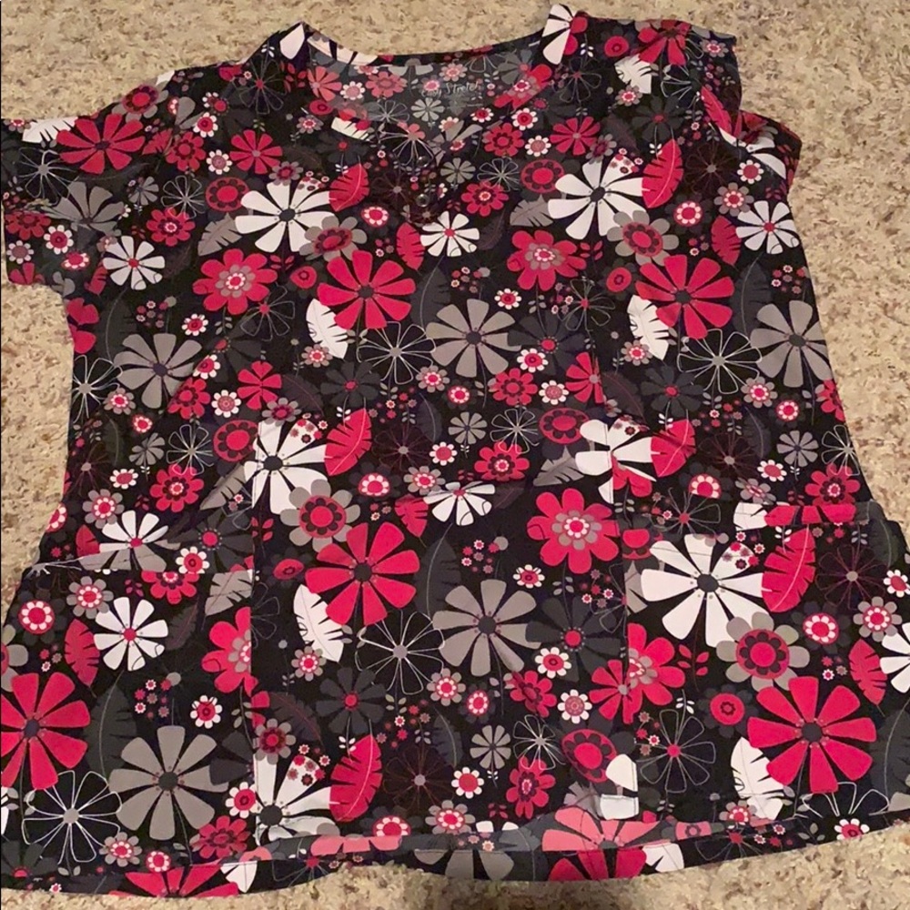 Butter soft easy stretch scrub top
